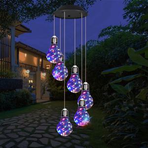 태양광 바람 초음파 조명 에디슨 전구 펜던트 램프 LED 야외 조명 태양광 정원등 장식 조경등 야외 걸이 램프 정원 안뜰 현관 테라스 선물 엄마, 아내, 할머니, 사촌누나, 자매, 여성들을 위한 최고의 선물