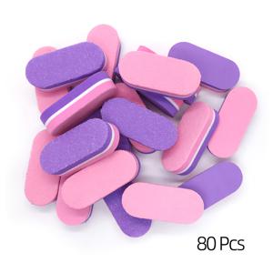 미니 네일 버퍼, 80개입 100/180 그릿 스펀지 미니 네일 파일 벌크, 아크릴 네일용, 버퍼 블록 네일 파일, 매니큐어 도구용 양면 미니 벌크 네일 버퍼
