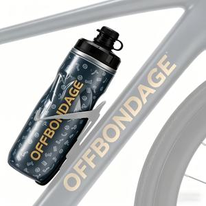 OFFBONDAEGE 610ml 자전거용 보냉 물병, 스퀴즈 스포츠 주전자, MTB 로드 바이크 사이클링 액세서리