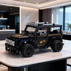 차량 빌딩 블록 모델 1개, 1:18 스케일 자동차 빌딩 블록 모델, 창의적인 DIY 모델 장식품, 가정 및 사무실용 장식 조립 장식품, 크리스마스/할로윈/밸런타인데이/새해/휴일 생일 선물용으로 적합
