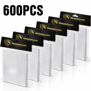 600매 투명 페니 카드 슬리브, 울트라 소프트 트레이딩 카드 보호 필름 66x91mm, 표준 사이즈, MTG, TCG, 야구 및 스포츠 카드용