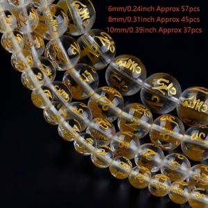 주얼리 제작용 천연 솔리드 백옥수 구슬 37-57개, DIY 만트라 팔찌용 6mm/8mm/10mm 원형 기도용 구슬, 명상용 구슬, 공예품 및 액세서리용 도매