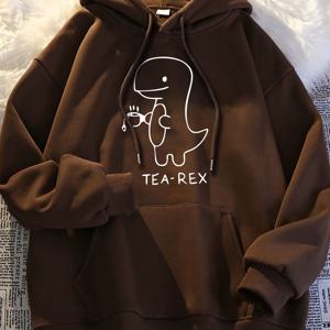 후드 스웨트셔츠 캐주얼 공룡 TEA-REX