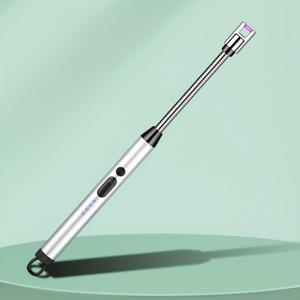 AXOTEN 야외 방풍 USB 충전식 초장시간 배터리 펄스 라이터 | 연화 방지 금속 바디 | 야외 캠핑 생존 비상 라이터/주방 가스레인지/아로마 캔들 다용도 점화봉 | 휴대용 안전 충전 라이터