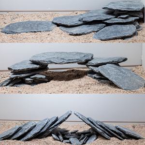 880G 천연 슬레이트 암석, 8cm-15cm 크기, 조경, 물 장식, 어항, 식물 화분, 양서류 서식지 제작에 적합합니다. 이 슬래브 암석은 미니어처 또는 요정 정원, 수족관에서 가장 일반적으로 사용됩니다.