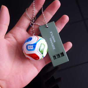 다용도 고데시벨 심판 호루라기 축구용 심판 호루라기, 축구 펜던트 기념품 선물 세트