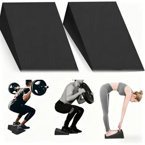 2개 세트 (규격: 23*15*7.6Cm/9*6*3Inch) EVA 스쿼트 패드 | 보관 경사 보드 | 요가 스쿼트 웨지 | 힐 리프팅, 아킬레스건 스트레칭 훈련용 피트니스 트레이닝 램프. 고품질, 경제적, 실용적