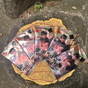 5팩 애니메이션 캐릭터 컬렉션 카드 파우치 (3개/팩) 깊은 우주에서 사랑 테마 - 정교한 패턴 | 게임 및 애니메이션 상품 | 생일/크리스마스/부활절/할로윈 선물로 적합 | 책 애호가 및 애니메이션 팬에게 이상적