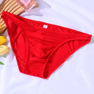 새로운 남성용 속건성 나일론 브리프, 심플하고 스타일리시한 남성용 로우라이즈 비키니 브리프, 통기성 좋은