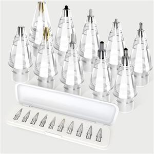 텐팩은 Apple Pencil 1세대 및 2세대에 적합합니다. 필름 표면에 필기할 수 있는 조용하고 내구성이 뛰어난 개조된 펜 팁이 특징입니다.