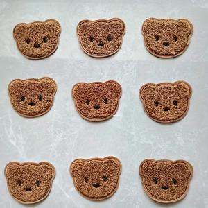 수건 자수 패치 10개, 의류 액세서리, 곰 패치, 배지, 패브릭 라벨, 접착제 없음