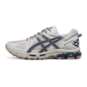 스니커즈, ASICS 남녀공용 러닝화, GEL- 8, 라이트 그레이, 1203B133-025, 안정적인 그립감과 내구성 있는 아웃솔, 트레일 러닝용