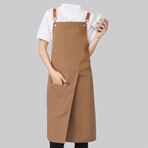 1개 캔버스 앞치마 (포켓 포함) - 편안한 걸음걸이를 위한 분리형 스커트 디자인, 레스토랑, 카페 및 꽃집에 적합