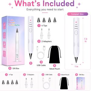 조절식 흡입 모드가 있는 전동 페인팅 펜, 성인용, 왁스 패드 불필요 진공 흡입 기능, 충전식, 휴대용 DIY 페인팅 전자펜, 보관 파우치 포함, 취미가와 전문 공예가에게 적합