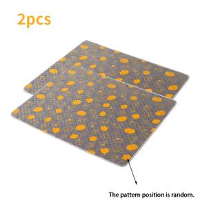 2개 세트 70 X 50Cm (27.56 X 19.69인치) 워셔블 강아지 패드, 재사용 가능한 강아지 훈련 매트, 누수 방지 애완 동물 화장실 매트 (미끄럼 방지 바닥 포함), 흡수성 바닥 보호대, 호박 패턴 재사용 가능 강아지 패드, 강아지 훈련 매트, 누수 방지 디자인