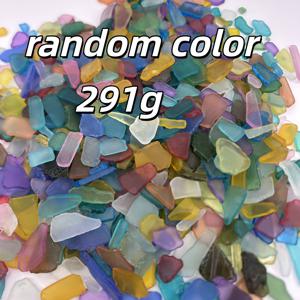 291G 불규칙한 멀티컬러 프로스트 바다 유리 칩, 0.39-1.18In 랜덤 색상 조각 (콜라주, 풍경, 주얼리, 레진 아트 & 홈 공예용), 수제 재료, DIY 수제 재료