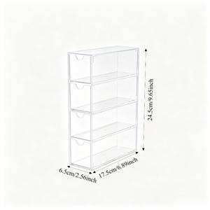 투명 안경 보관함 - 튼튼한 투명 소재로 제작된 스타일리시한 안경 진열대, 실내외 사용 가능, 심플한 디자인, 가볍고 조립이 쉬움, 남녀 공용