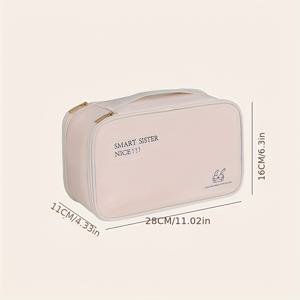 1개 휴대용 속옷 보관함, 여행용 휴대 가방, 대용량 다층 디자인, 양말, 속옷 및 기타 의류 정리, 메이크업 가방, 세면도구 가방, 속옷 가방, 웨딩 시즌 및 캠핑에 훌륭한 도구
