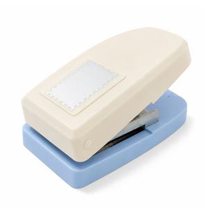스탬프 직사각형 구멍 펀치 1개, 3x4cm 톱니날 라벨 커터, 핸드프레스 종이 천공 도구, 내구성 있는 ABS 플라스틱 및 금속 소재, 인사 카드, 스크랩북, 선물 태그, 노트북 장식용으로 적합
