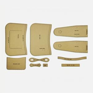 10개 수제 가죽 만두백 만들기 크래프트 종이 템플릿 DIY 지갑 제작 소품, 레저 백 재봉 패턴 만들기 핸드메이드 가죽공예 액세서리, DIY 지갑 만들기