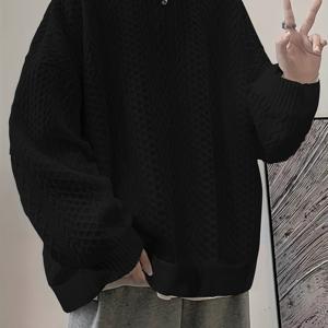 남성용 봄/가을 라운드넥 풀오버 캐주얼 스웨트셔츠, 휴가 레저 워킹에 적합