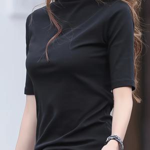 패션 봄/여름 타이트한 반팔 V넥 티셔츠