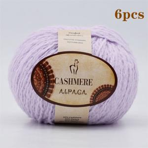 6개 세트 고급 알파카 캐시미어 실 - 초극세사 & 따뜻한 수제 DIY 및 크로셰 뜨개질용 실, 초보자용, 스웨터, 스카프, 모자, 담요에 적합 - 다양한 컬러 옵션, 300g/10.58oz