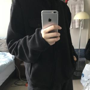 양면 폴라 플리스 후드 반코트