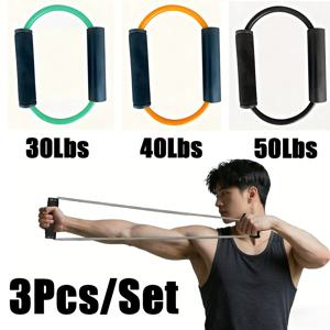 휴대용 양궁 활 근력 트레이너 10-50Lbs 3/5개 팔 근력 운동 밴드 라텍스 스트레칭 밴드, 활 연습용 양궁 액세서리, 가정, 헬스장, 야외용 휴대용 양궁 연습 가젯, , 인체공학적 디자인