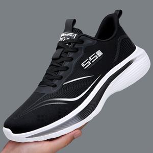 남성용 캐주얼 스니커즈, 커플 스타일 남성용 캐주얼 스니커즈, 통기성 메쉬 그라데이션 컬러 런닝화, 레이스업 플랫폼 쿠셔닝 캐주얼 슈즈, 가볍고 편안한 트렌디한 활용도 높은 로우탑 신발, 일상 출퇴근, 스포츠, 피트니스용 멀티 컬러 옵션