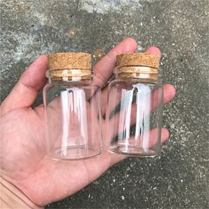 미니 유리병 2개 세트, 병 속 메시지, 소원병에 적합, 코르크 마개 포함 - 나무 밀봉 병, 결혼식 답례품, 파티 소품 선물, 수집용 보관, 크리스마스 선물, 공예품 및 기념품 할로윈을 위한 훌륭한 선택