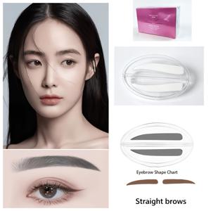 눈썹 매직 도구 게으른 스탬프 아이브로우 스탬프 핸들, 아치 아이브로우 스탬프 핸들, 일상 사용을 위한 윌로우 리프 아이브로우 스탬프 핸들, 즉시 간편한 눈썹 스탬프를 제공하며 완벽한 눈썹을 연출하고 재사용 가능