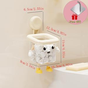 2개 세트: DIY 창의적인 귀여운 칫솔 거치대 1개 + 고리 1개. DIY 창의적인 귀여운 칫솔 거치대, 가정용 무타공 흡착식 벽걸이형, 욕실 치약 및 칫솔 정리함, 전동칫솔 보관함, 화장품 정리함, 면도기, 메이크업 브러쉬 홀더, 주방 수납 액세서리. 손발 색상 랜덤 - 가정, 주방, 욕실 용품, 욕실 액세서리, 세면도구, 칫솔 거치대