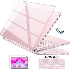 Macbook Neo 케이스 13인치 2026 모델 A3404 (A18 Pro 칩) 4-In-1, 스크래치 방지 보호 하드 쉘 케이스, 키보드 커버, 스크린 필름, Type C 포함, 인디고, 다양한 색상 옵션