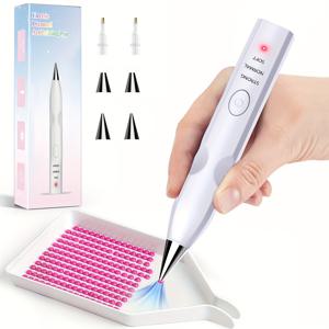전기 진공 펌프 - 왁스 필요 없음, 3단계 흡입력 조절, DIY 아트 용품 및 도구 호환, 휴대용, 공예 및 라인스톤 아트용