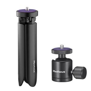 알루미늄 합금 미니 데스크탑 삼각대, 360° 회전 가능 20mm 볼 헤드 (1/4