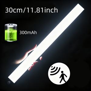 NBBUFF 모션 센서 LED 조명 (3가지 온도, 무한 디밍, 360° 인체 감지, USB 충전식 야간 조명, 침실/침대/계단/캐비닛/책상용 전자 조명, 스타일리시 램프, 다기능 조명)