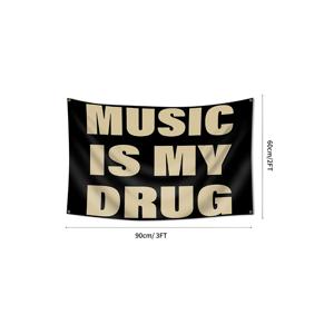 MY DRUG 웃긴 깃발 - 3X5 Ft 야외 벽 배너, 기숙사, 가족용, 야외 활동에 적합