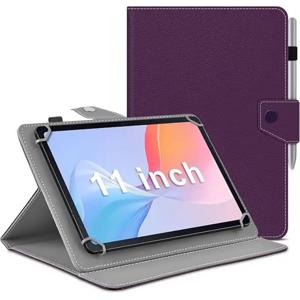 Android/iOS 기기 호환 11-11.5인치 태블릿 케이스 - 분리형 마운트 디자인, 고정 링 4개 및 포트 접근 포함 커버 - iPad, Kindle Fire, 태블릿용 휴대용 케이스