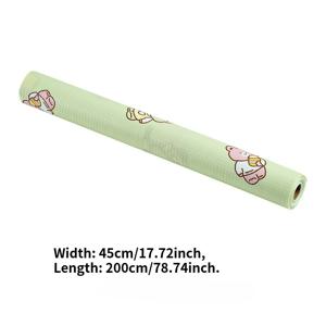 만화 곰 패턴 오염 방지 캐비닛 서랍 선반 안감 매트 1롤, 방수 기름 방지 미끄럼 방지 선반 매트 탁상 매트, 체크무늬 패턴, 30*500cm/*196.85인치, 45*200cm/17.72*78.74인치, 다양한 캐비닛, 탁상, 서랍, 선반 안감용