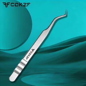 CDKZF 브랜드 정밀 엘보 스테인리스 스틸 피닉스 핀셋, 고정밀 미끄럼 방지 핸들, 블랙헤드/눈썹 연장/휴대용 다용도 정밀 클립, 가족 선물로 적합