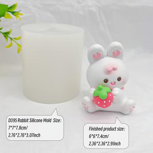 부활절 토끼 시리즈 실리콘 몰드, 작은 토끼 캔들 몰드, 부활절 달걀 토끼 장식 석고 몰드, DIY 레진 몰드, 수제 레진 몰드용, 캔들 만들기, 식물 왁스 제작 실리콘 몰드, 석고 컬러 페인팅, DIY 홈 데코