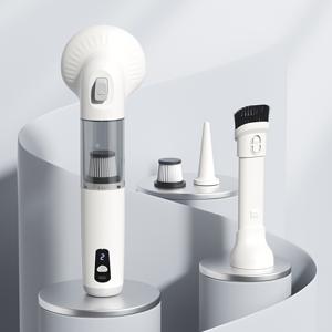 업그레이드된 다기능 무선 핸디형 진공 청소기, 소파, 바닥, 침대 시트, 좌석, 옷, 카펫에 있는 고양이 강아지 털 및 먼지 제거, 교체 가능한 부착물, 오래가는 배터리, 빗과 진공 청소 동시 사용