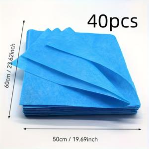 40개입 액상새장용 일회용 매트 - 흡수력 좋은, 쉽게 세척 가능한 스판덱스 새 침대 & 배변판, 대부분의 케이지에 적합