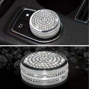 메르des-Benz A B W212 GLK GLA CLA ML GL용 샤이닝 차량용 센터 콘솔 멀티미디어 버튼 장식 트림 커버