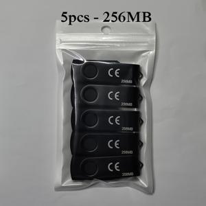 5pcs 클래식 블랙 클립 USB 플래시 드라이브 256MB-32GB, 레이저 프린트 라벨, USB 2.0, 매일 사용하기에 내구성과 스타일이 뛰어나, 클립 스토리지, 디자인, 금속 마감