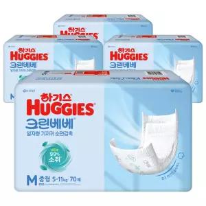 하기스 크린베베 중형 공용 70매X4팩(280매)