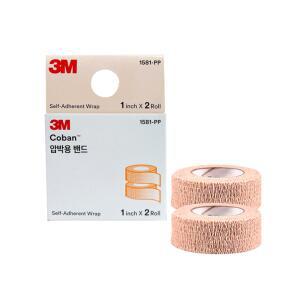 3M 코반 coban 1581PP 1인치 낱개 2.5cmX4.5m(2롤) [2세트]