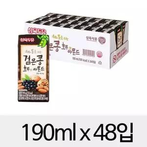[NS홈쇼핑]삼육 검은콩 호두&아몬드두유 190mlx48입[32572333]