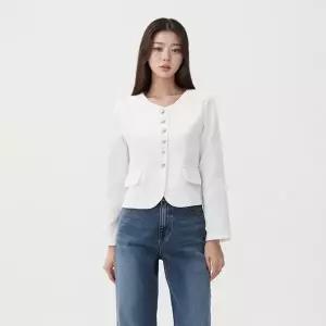 [롯데백화점]랩 홑겹 트위드 자켓(AR1WJS40)